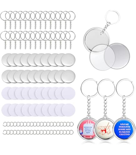 Amazon.co.jp: siawadeky 缶バッジ 素材セット 75mm 40個入り 丸型